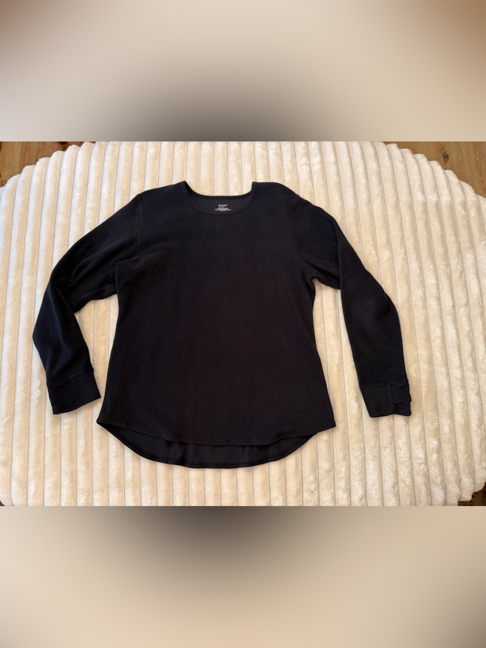 Black Crewneck Long Sleeve Sweatshirt